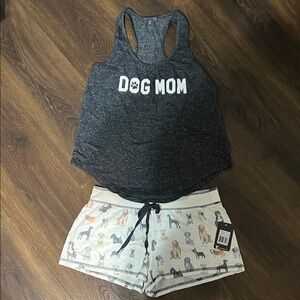 NWT PJ Salvage Dog Mom Short & Tank